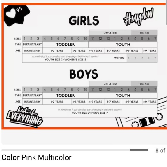 MICHAEL KORS NIB Girls Size 1 Pink Slip On Sneakers “Jem Rachel” Glitter - Picture 9 of 16